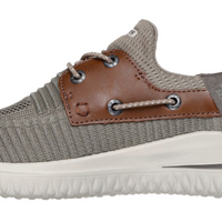 MEN'S SKECHERS SLIP-INS RELAXED DELSON 3.0-ROTH | TAUPE / BROWN