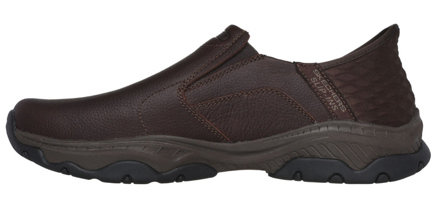 MEN'S SKECHERS SLIP-INS RELAXED FIT CRASTER-LANIGAN | RED / BROWN