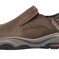 MEN'S SKECHERS SLIP-INS RELAXED FIT CRASTER-LANIGAN | DARK BROWN