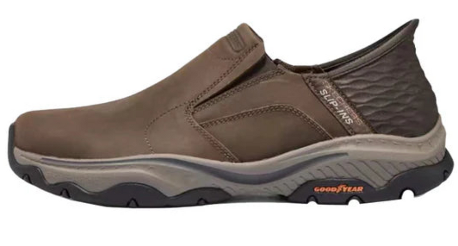 MEN'S SKECHERS SLIP-INS RELAXED FIT CRASTER-LANIGAN | DARK BROWN