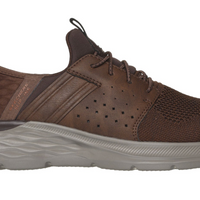 MEN'S SKECHERS SLIP-INS RELAXED GARNER-NEWICK | DARK BROWN