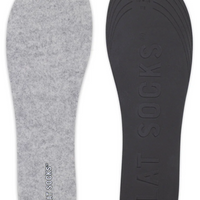 UNISEX FLAT SOCKS MICRO WOOL | LIGHT HEATHER GREY