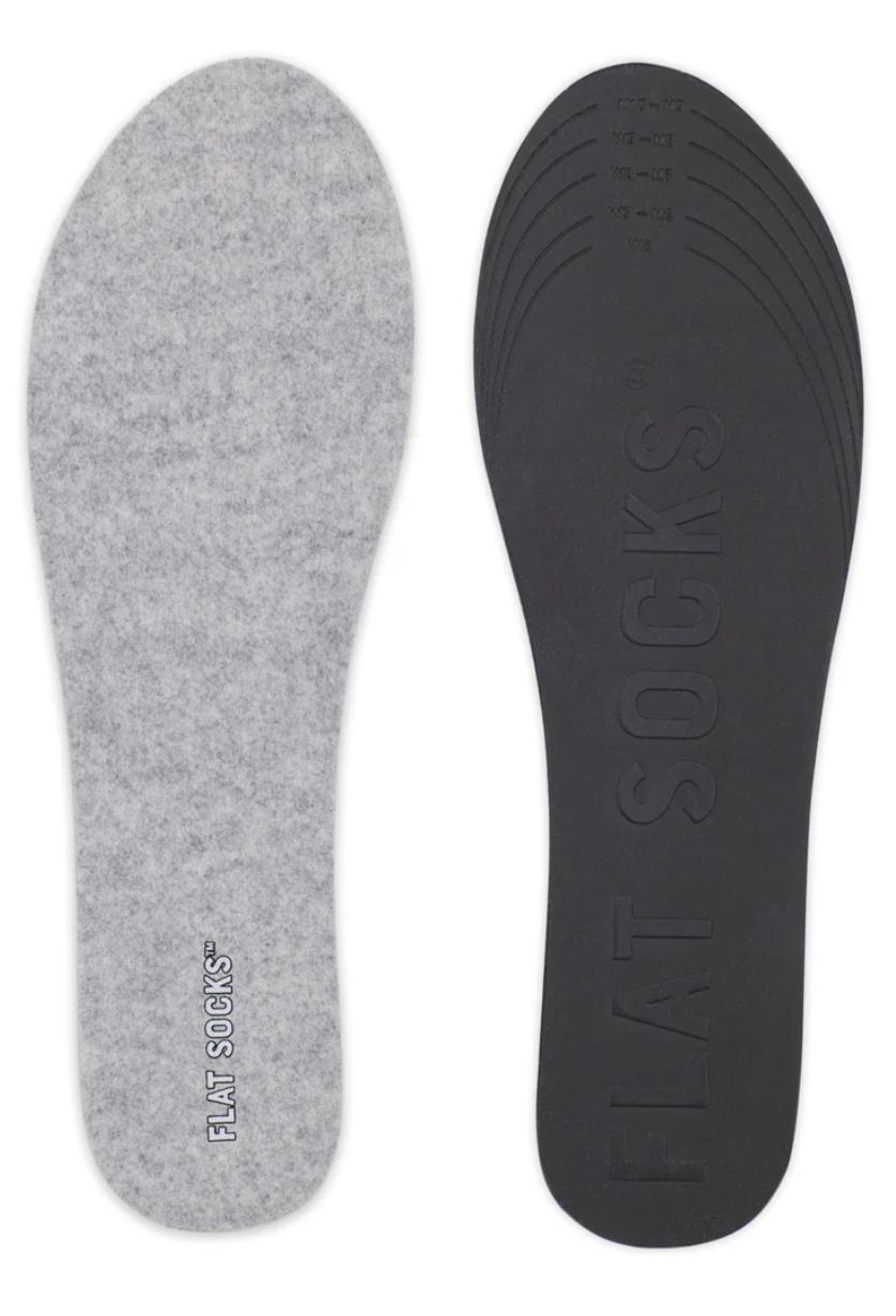 UNISEX FLAT SOCKS MICRO WOOL | LIGHT HEATHER GREY