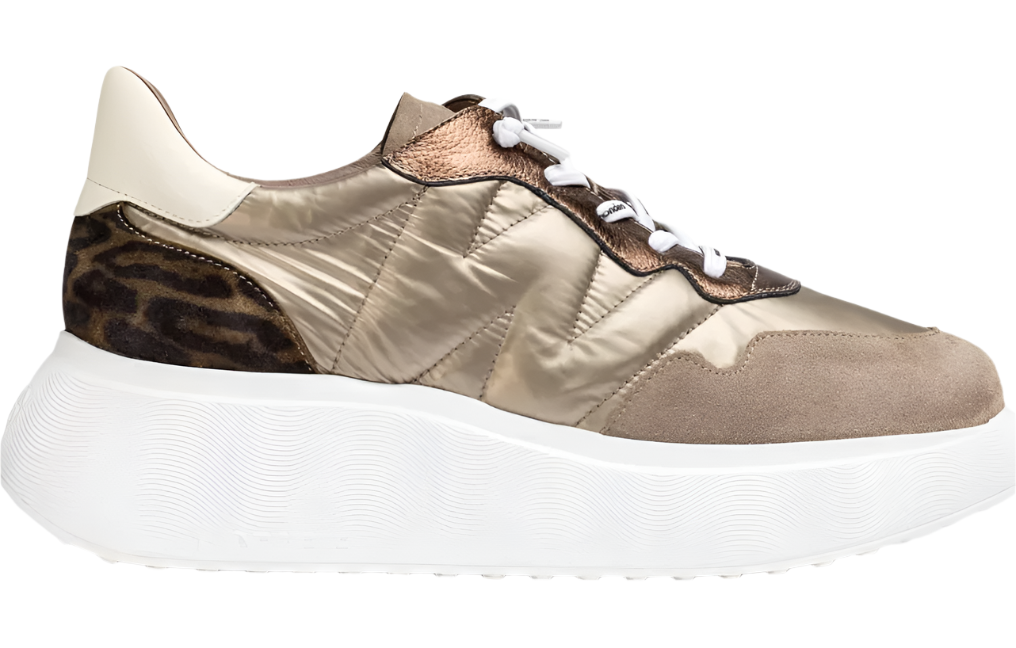 WOMEN'S WONDERS ROMA SNEAKER | TREND TAUPE / NYLON CHAMPAGNE