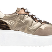 WOMEN'S WONDERS ROMA SNEAKER | TREND TAUPE / NYLON CHAMPAGNE