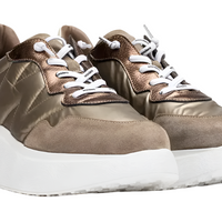 WOMEN'S WONDERS ROMA SNEAKER | TREND TAUPE / NYLON CHAMPAGNE