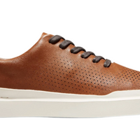 MEN'S COLE HAAN GRANDPRØ RALLY LASER CUT SNEAKERS | BRITISH TAN / IVORY