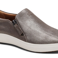 WOMEN'S AETREX JENNA SLIP-ON  | BRUSHED SILVER