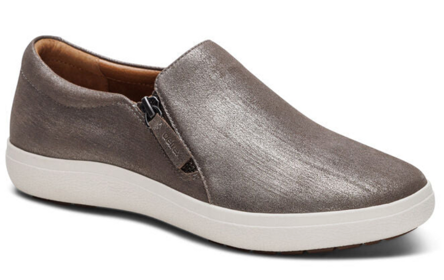 WOMEN'S AETREX JENNA SLIP-ON  | BRUSHED SILVER