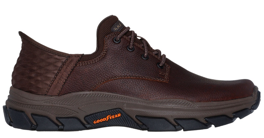 MEN'S SKECHERS SLIP-INS: RESPECTED - GARRETT | RED / BROWN