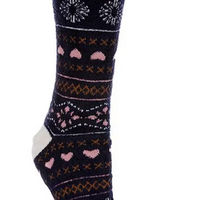 WOMEN'S UGG LESLIE GRAPHIC CREW SOCK | MARINER / FAIRISLE