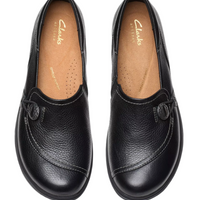 WOMEN'S CLARKS CERTINA EASE | BLACK LEATHER