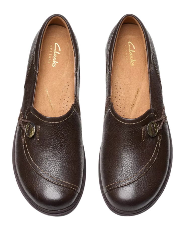 WOMEN'S CLARKS CERTINA EASE | DARK BROWN LEATHER