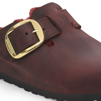 UNISEX BIRKENSTOCK BOSTON BIG BUCKLE SHEARLING | ZINFANDEL