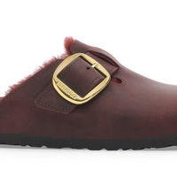 UNISEX BIRKENSTOCK BOSTON BIG BUCKLE SHEARLING | ZINFANDEL