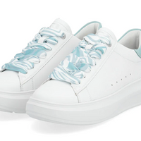 WOMEN'S RIEKER ADELIA 01 | WHITE / LAGOON