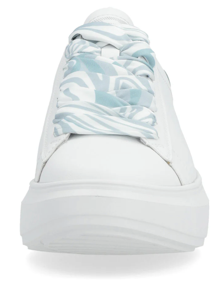 WOMEN'S RIEKER ADELIA 01 | WHITE / LAGOON