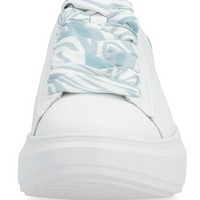 WOMEN'S RIEKER ADELIA 01 | WHITE / LAGOON