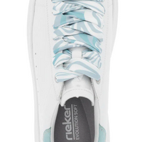 WOMEN'S RIEKER ADELIA 01 | WHITE / LAGOON