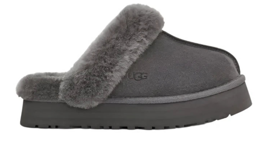 WOMEN'S UGG DISQUETTE SLIPPER | CHARCOAL