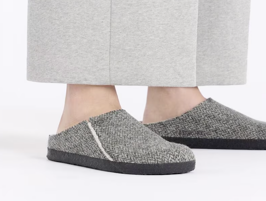 UNISEX BIRKENSTOCK ZERMATT SHEARLING | HERRINGBONE GRAY