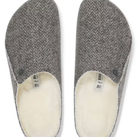 UNISEX BIRKENSTOCK ZERMATT SHEARLING | HERRINGBONE GRAY