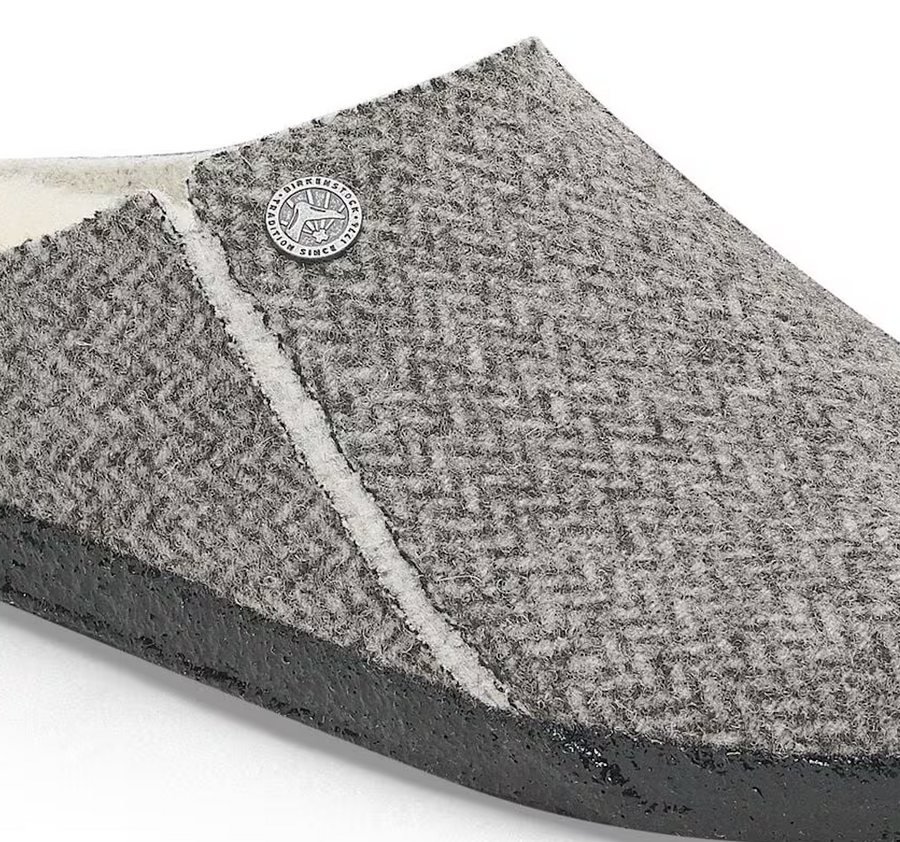 UNISEX BIRKENSTOCK ZERMATT SHEARLING | HERRINGBONE GRAY