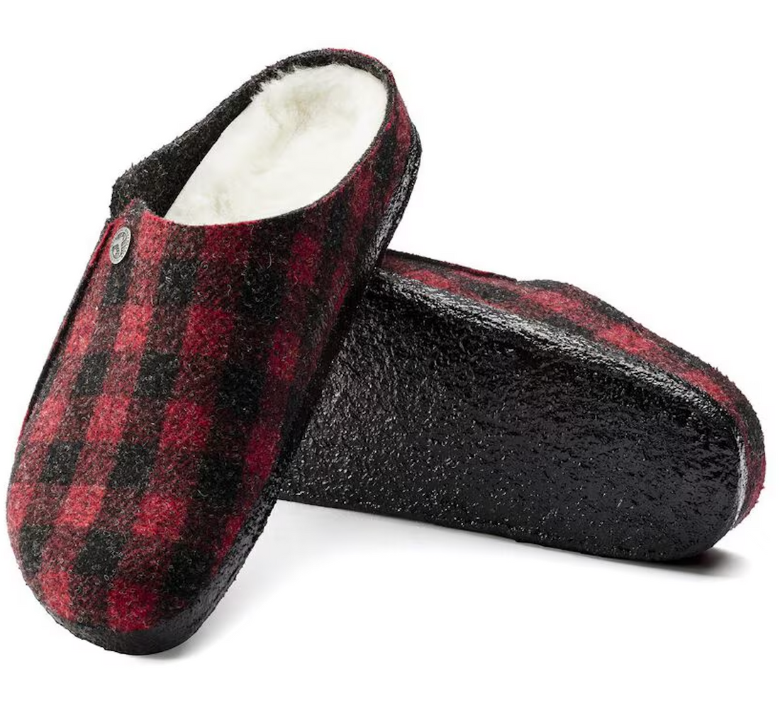 UNISEX BIRKENTOCK ZERMATT SHEARLING | RED PLAID