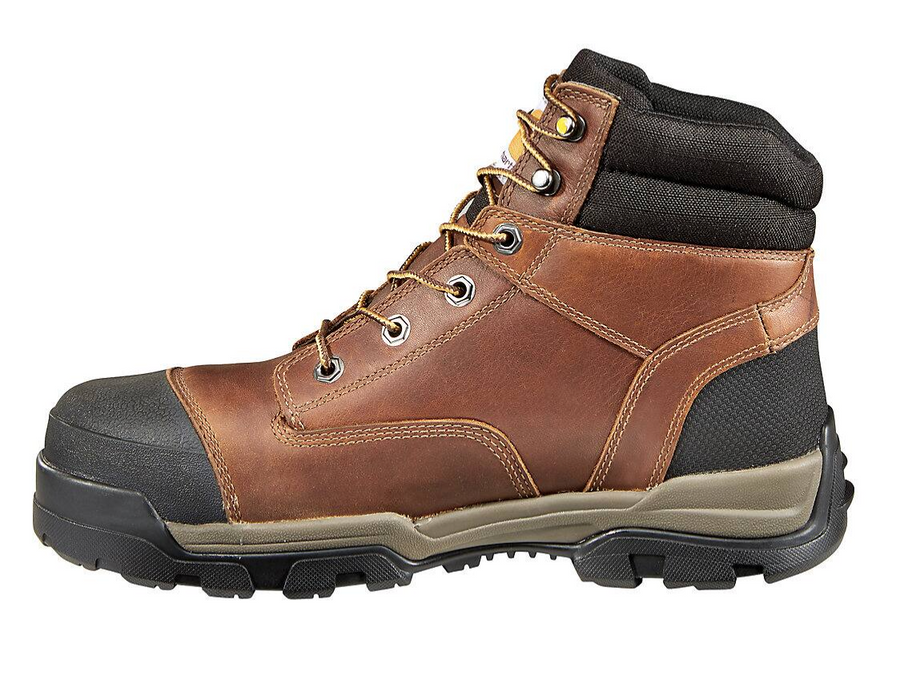 MEN'S CARHARTT GROUND FORCE WATERPROOF 6-INCH COMPOSITE TOE WORK  | PEANUT OIL TAN LEATHER