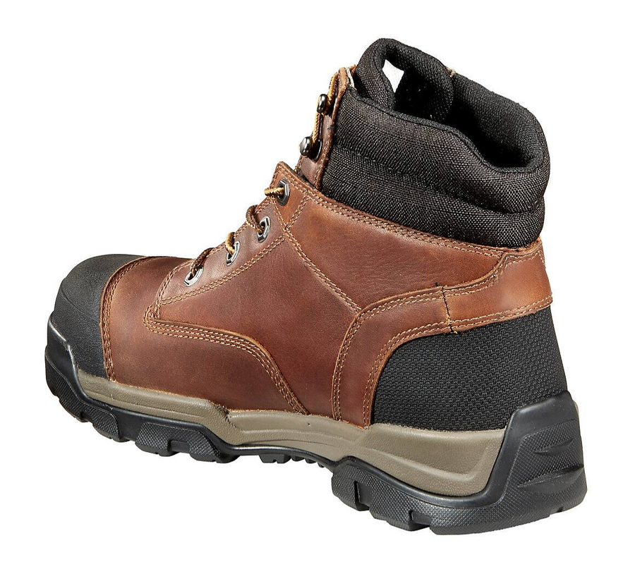 MEN'S CARHARTT GROUND FORCE WATERPROOF 6-INCH COMPOSITE TOE WORK  | PEANUT OIL TAN LEATHER