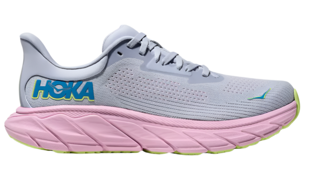 WOMEN'S HOKA ARAHI 7 | GULL / PINK TWILIGHT