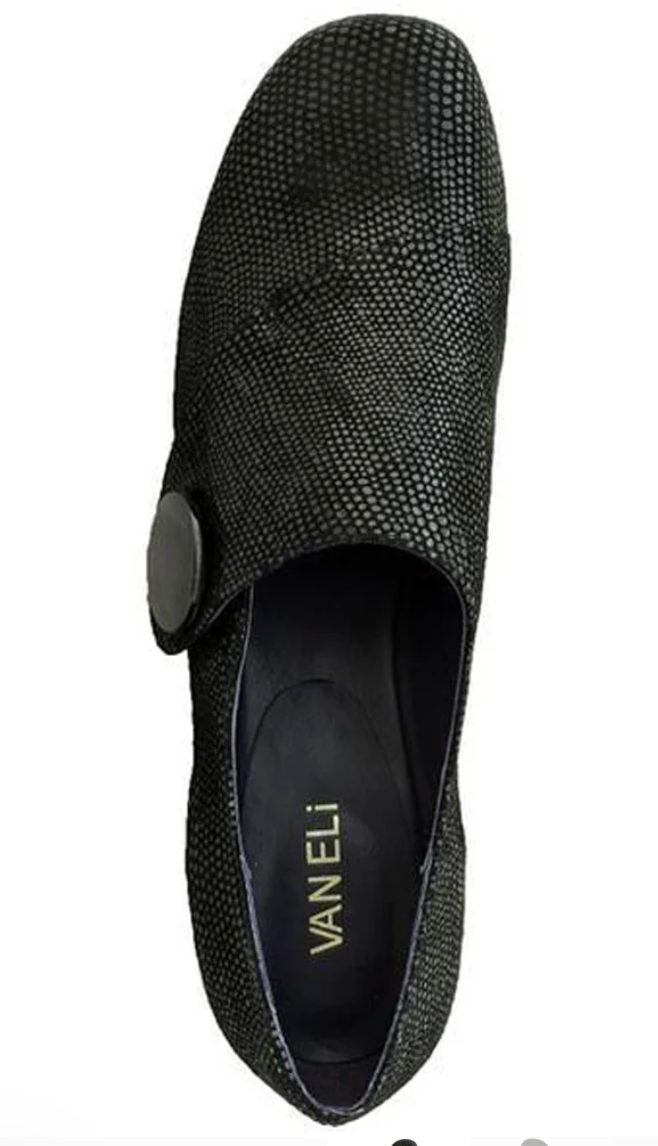 WOMEN'S VANELI MAXY | BLACK E-PRINT BLACK SUEDE