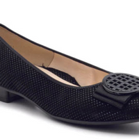 WOMEN'S ARA BAMBI FLAT | BLACK PUNTIKID