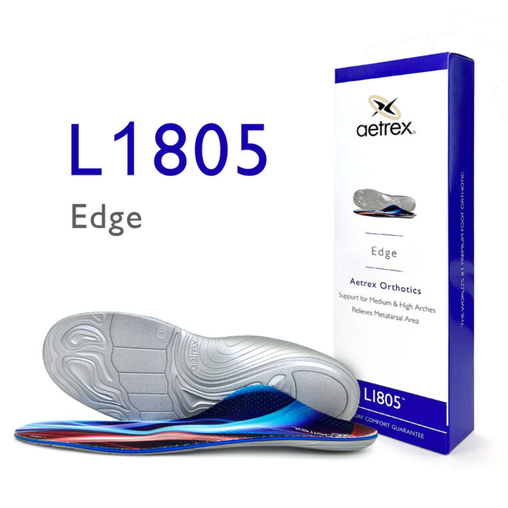 UNISEX AETREX EDGE ORTHOTICS WITH METATARSAL SUPPORT | L1805