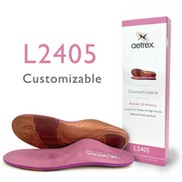 WOMEN'S AETREX CUSTOMIZABLE ORTHOTICS WITH METATARSAL SUPPORT | L2405