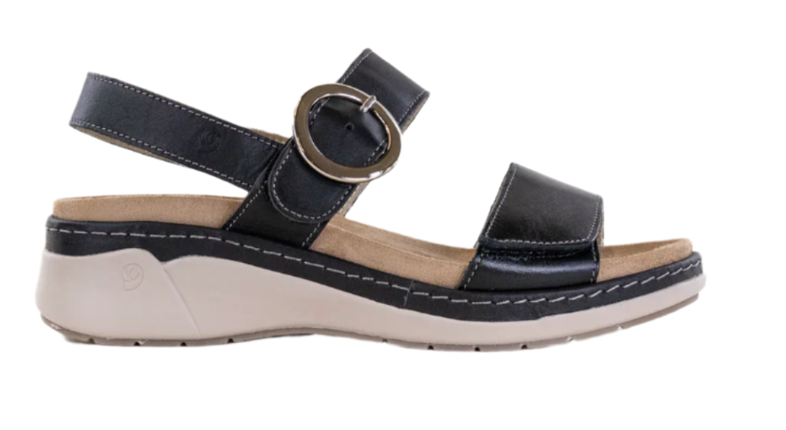 WOMEN'S SUAVE SILVIERA SANDAL | BLACK / BLACK