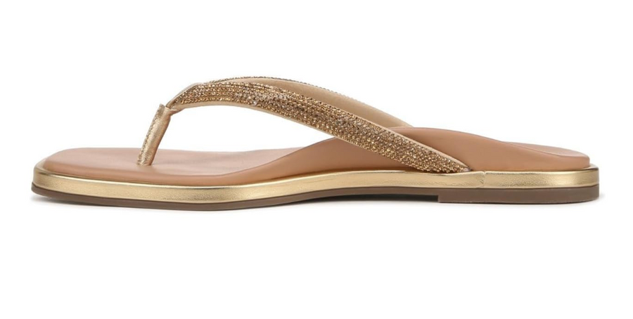 WOMEN'S VIONIC VISTA SHINE SANDAL | GOLD LEATHER