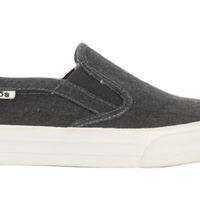 WOMEN'S TAOS RUBBER SOUL CANVAS SNEAKER | CHARCOAL WASH