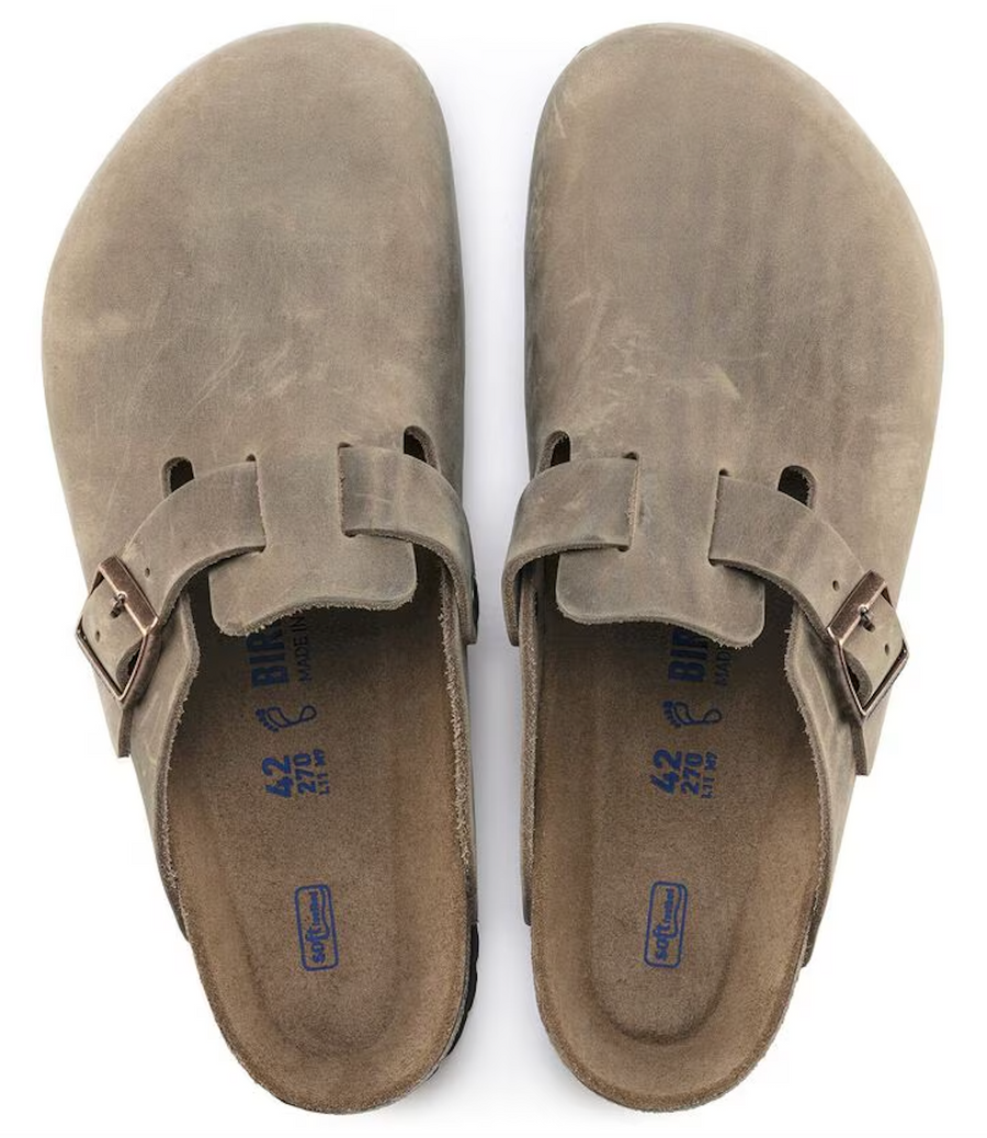 UNISEX BIRKENSTOCK BOSTON SOFT FOOT BED | TOBACCO BROWN