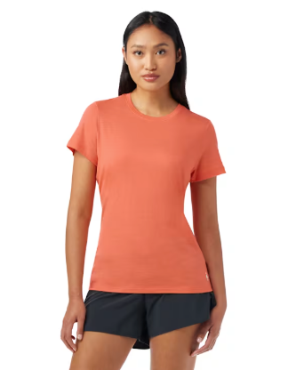 WOMEN'S SMARTWOOL MERINO SHORT SLEEVE TEE | CORAL REEF