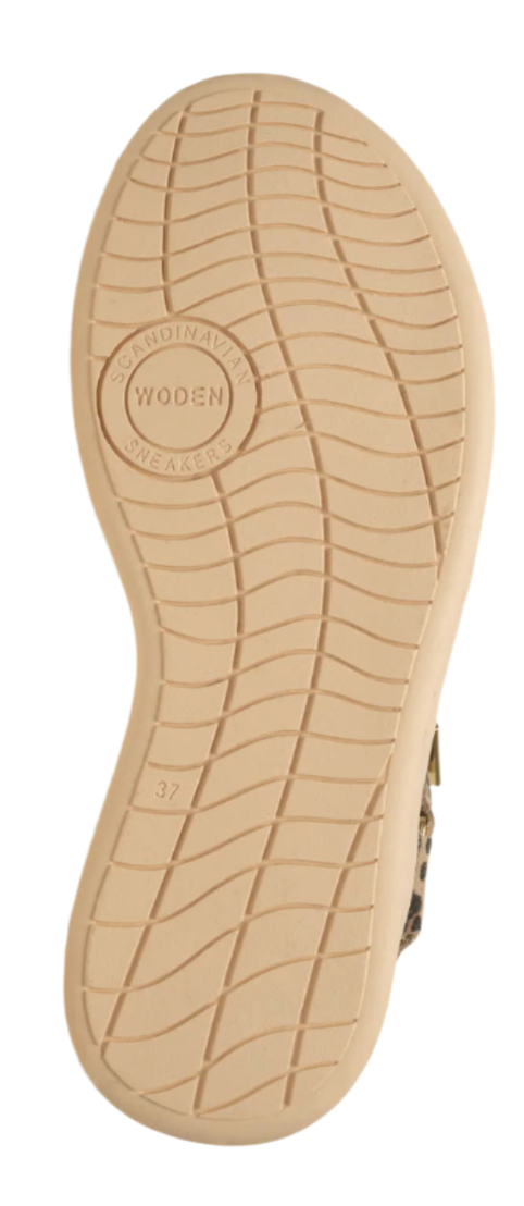 WOMEN'S WODEN LINE SANDAL | LEOPARD SUEDE