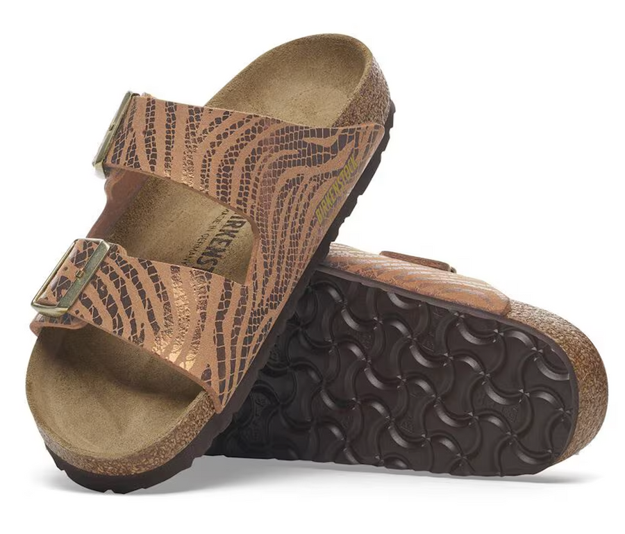 WOMEN'S BIRKENSTOCK ARIZONA | ZEBRA PECAN SYNTHETIC