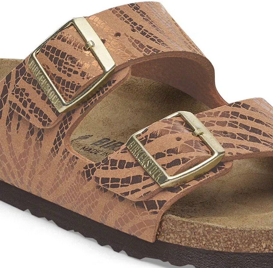 WOMEN'S BIRKENSTOCK ARIZONA | ZEBRA PECAN SYNTHETIC