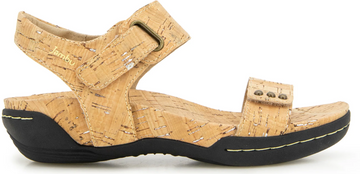 WOMEN'S JAMBU MORGAN SANDAL | CORK SHIMMER