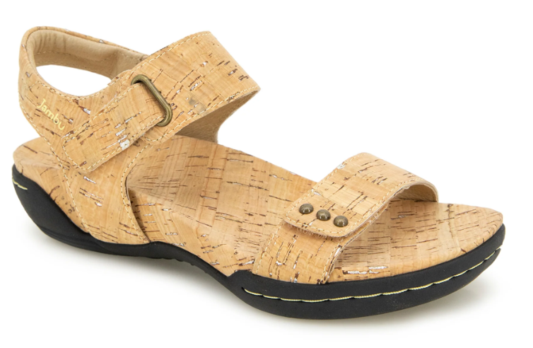 WOMEN'S JAMBU MORGAN SANDAL | CORK SHIMMER