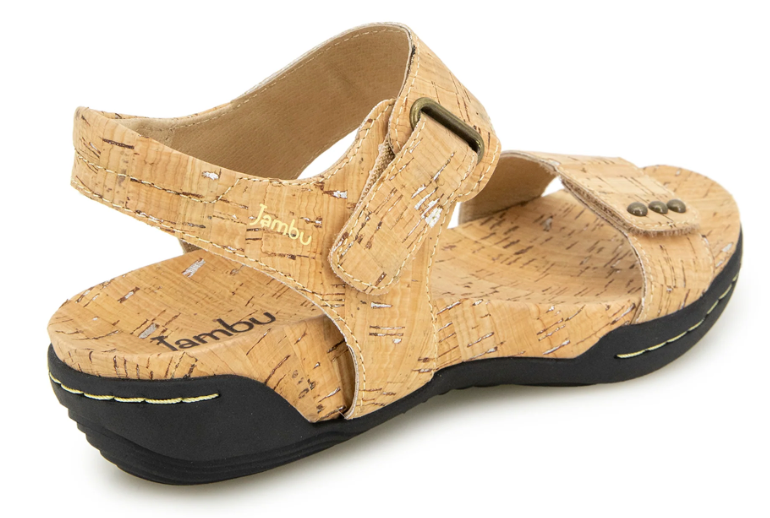 WOMEN'S JAMBU MORGAN SANDAL | CORK SHIMMER
