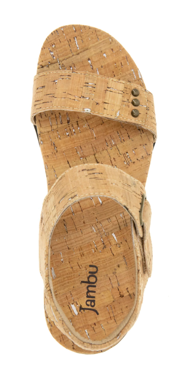 WOMEN'S JAMBU MORGAN SANDAL | CORK SHIMMER