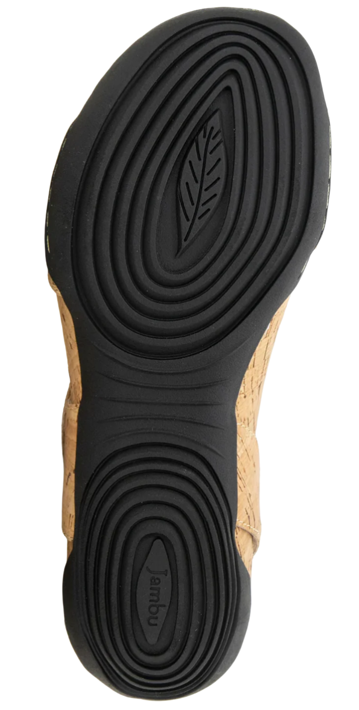 WOMEN'S JAMBU MORGAN SANDAL | CORK SHIMMER