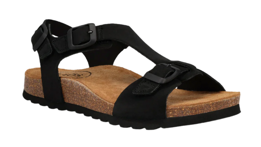 WOMEN'S TAOS MVP SANDAL | BLACK SUEDE