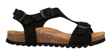 WOMEN'S TAOS MVP SANDAL | BLACK SUEDE